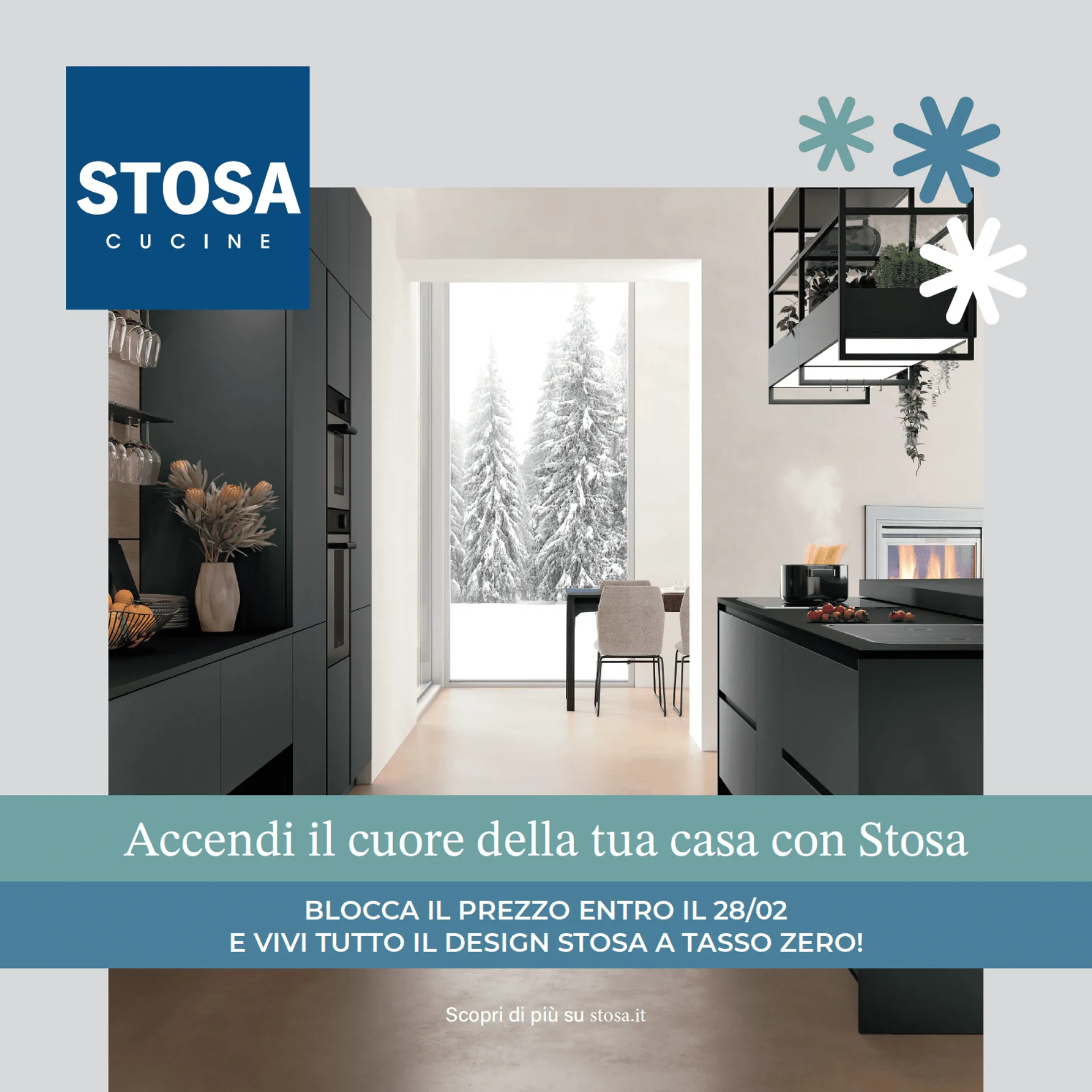 Accendi il cuore della tua casa con Stosa